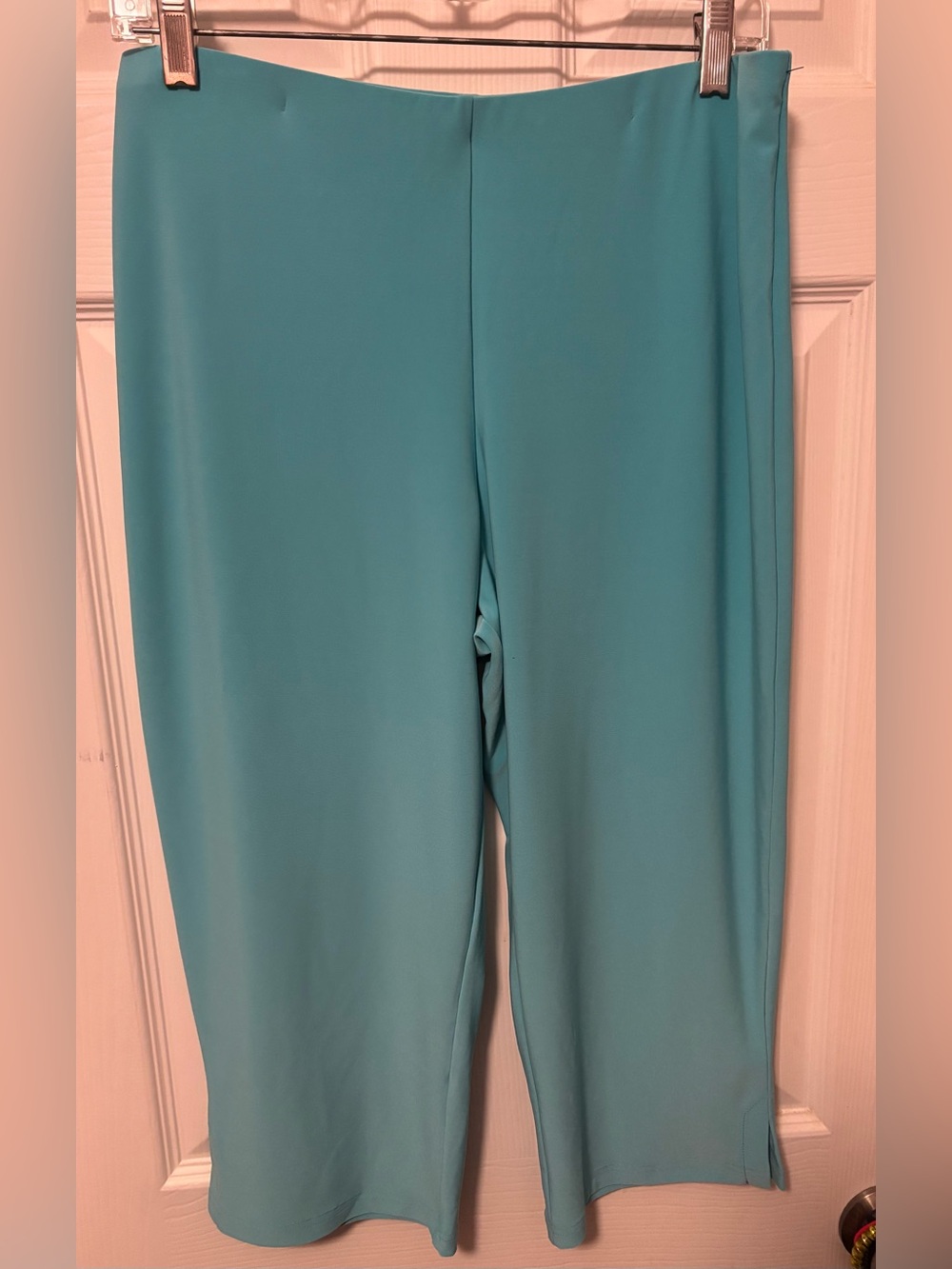 Sympli Brand Turquoise Flat Front Elastic Waist Pants